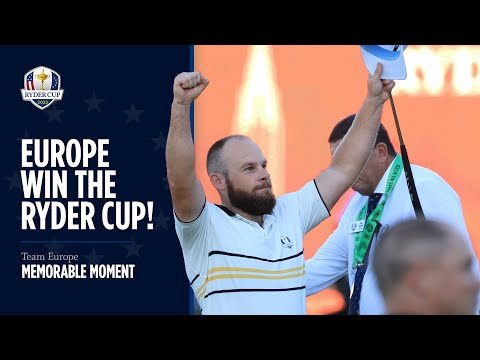 Team Europe's Winning Moment | 2025 Ryder Cup