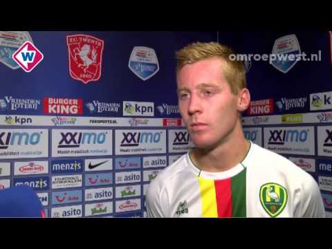 Reactie ADO-speler Mike van Duinen na FC Twente - ADO Den Haag