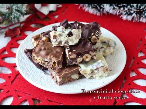 Ricetta di Natale: TORRONCINI al cioccolato e frutta secca