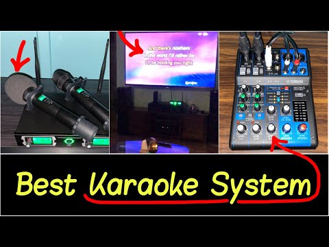 ✅Best Karaoke System for Home Party | Wireless Microphones | Mixer | Free Songs for Multiple Singers