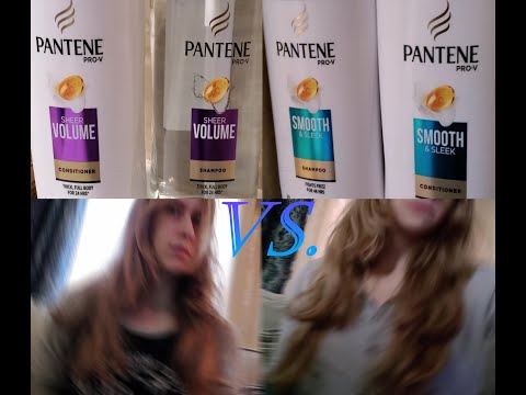Pantene Pro V Smooth & Sleek VS. Sheer Volume Wavy Curly Hair Wash Day PLUS Wide Tooth Comb Styling
