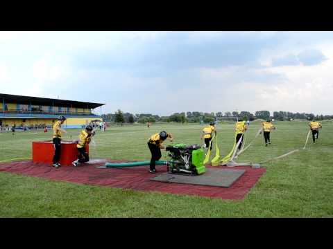 DHZ Čižatice - muži (1.útok, Mokrance 13.6.2015) čas: 17,99 s.