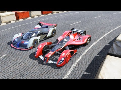 RedBull X2010-R vs McLaren Ultimate Vision GT at Highlands