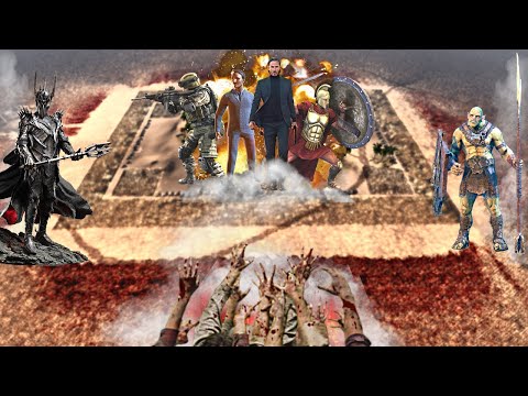 8,000,000 MORDOR ARMY ATTACK THE ELITE SOLDIER OASIS - Epic Battle Simulator 2 - UEBS 2