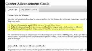 Set Goals for Career Success using myIDP - Video 3 of 3