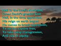 Hail to the Lord's Anointed (Tune: Crüger - 5vv) [with lyrics for congregations]