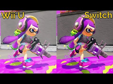 Splatoon vs Splatoon 2 Graphics Comparison (Wii U vs Nintendo Switch)