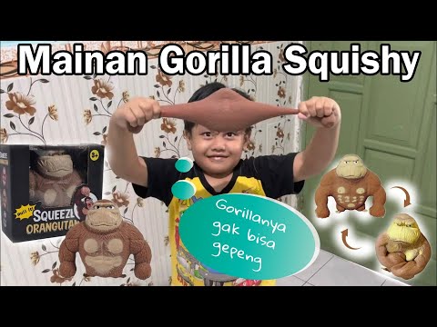 Unboxing dan review mainan squishy gorilla