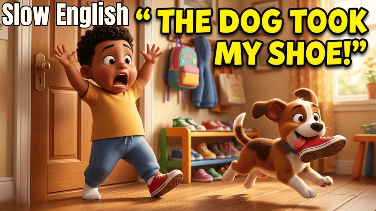The Dog Took My Shoe | Slow English for Beginners (A1–A2) ✔
