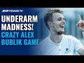 Underarm Serves Galore! Alex Bublik Mad Game vs Sonego | Eastbourne 2021