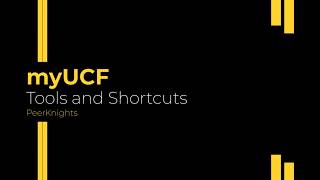 myUCF: Tools and Shortcuts
