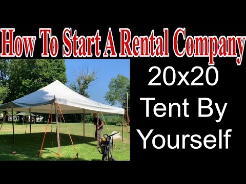 20x20 Set Up By Yourself - Start a Party Rental Company
