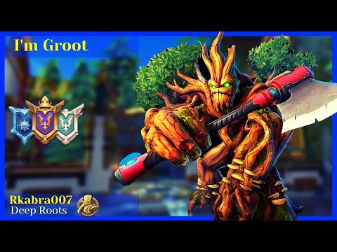 Groot With Deep Roots Rkabraoo7 Grover Ranked Gameplay Paladins Ranked Competitive