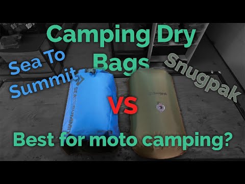 Which Dry Bag For Motorcycle Camping? | Sea To Summit VS. Snugpak