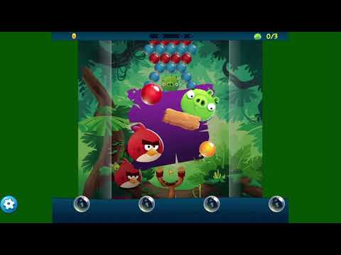ANGRY BIRDS POP BUBBLE SHOOTER  ( LEVEL 1 ) ANDROID GAMEPLAY
