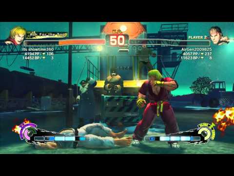 SSF4 AE: Its showtime360 (Ken) vs Air (Ryu) - Ranked Match (720p HD)