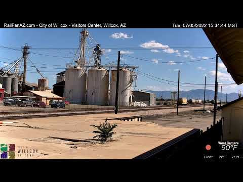 RailFanAZ - Willcox City Hall/Visitors Center, Willcox, AZ | UP Lordsburg Sub, MP 1074 - West