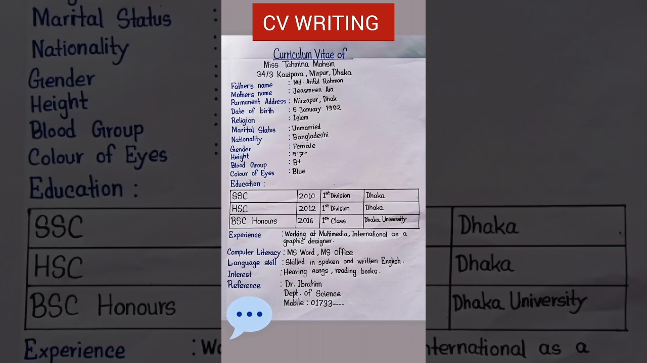 How do you register a manuscript on a CV?