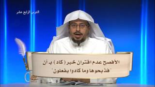 كاد وأخواتها - المحاضرة 14 - اللغة العربية - المستوى الثاني - د. عبدالله مسملي image