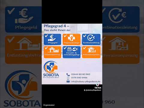 Pflegegrad 4 - #sobotapflegedienst