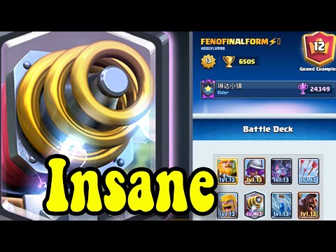 FENOFINALFORM  6500 gameplays 👈Best Giant Sparky Deck in Clash Royale