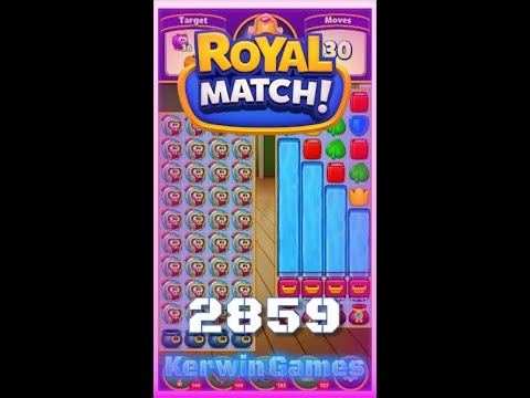 Royal Match Level 2859 - Super Hard Level - No Boosters Gameplay