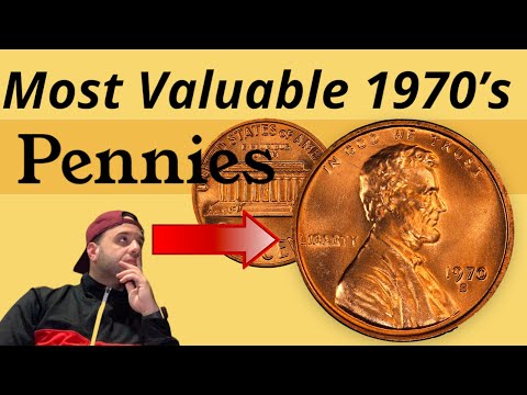 1970's Pennies Worth Money. Pocket Change Treasures 1970 - 1979 Valuable Not So Rare Coins.