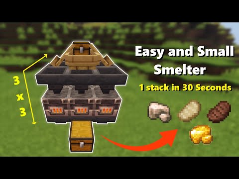 Minecraft Easy and Fast Super Smelter - 1.19 (Java/Bedrock)