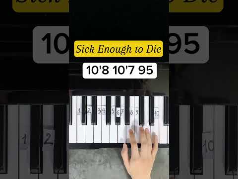 Sick Enough to Die | Piano Tutorial | Su Piano 🎹 #piano #trending #pianotutorial  #sickenoughtodie