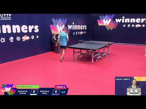 Grebeniuk Andrey - Gaponova Anna Winners Table Tennis League  11:00 02.09.2020