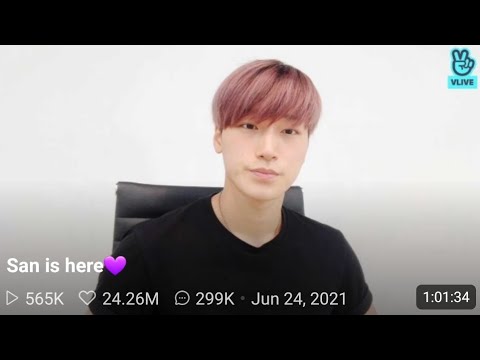 Ateez Vlive Eng San horror movies, sings John Legend, plays music, improves himself 6-24-21