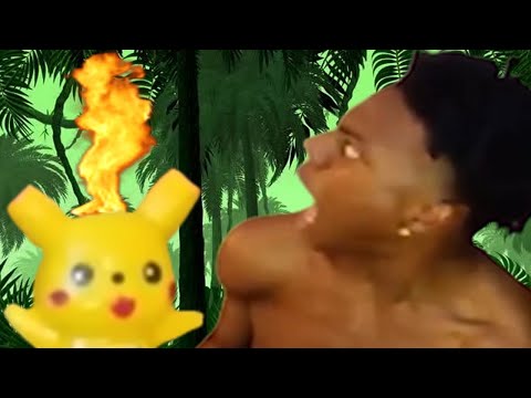 caveman discovers fire (1,000,000 BC, colorized)