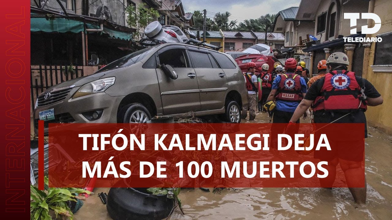 Tifón Kalmaegi deja 52 muertos en provincia de Cebú, Filipinas