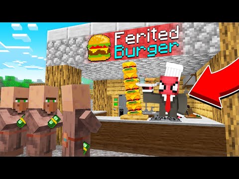 FERİTED'İN YENİ BURGER DÜKKANI 🍔 - Minecraft