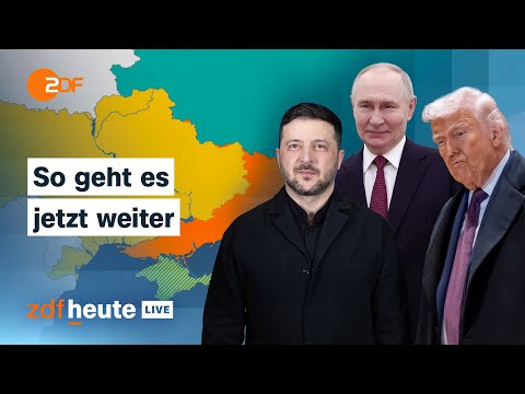 Ukraine, Russland, USA - Friedensgespräche zu dritt: Was das für den Krieg bedeutet | ZDFheute live