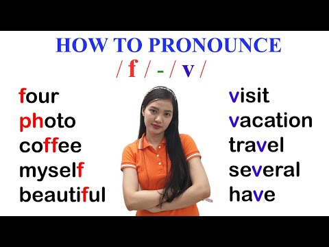 How to pronounce F - V sounds | English Pronunciation | Consonant | IPA