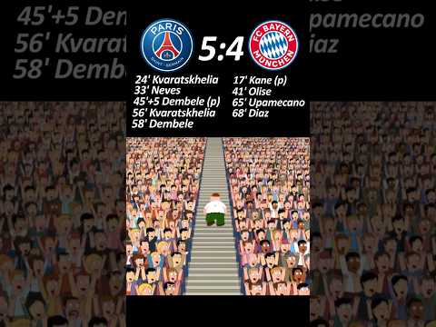 PSG 5 4 Bayern | Highlights