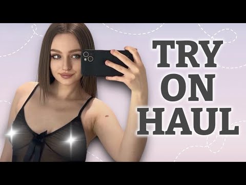 [4K] Transparent Try on Haul with Nika | See through Try on