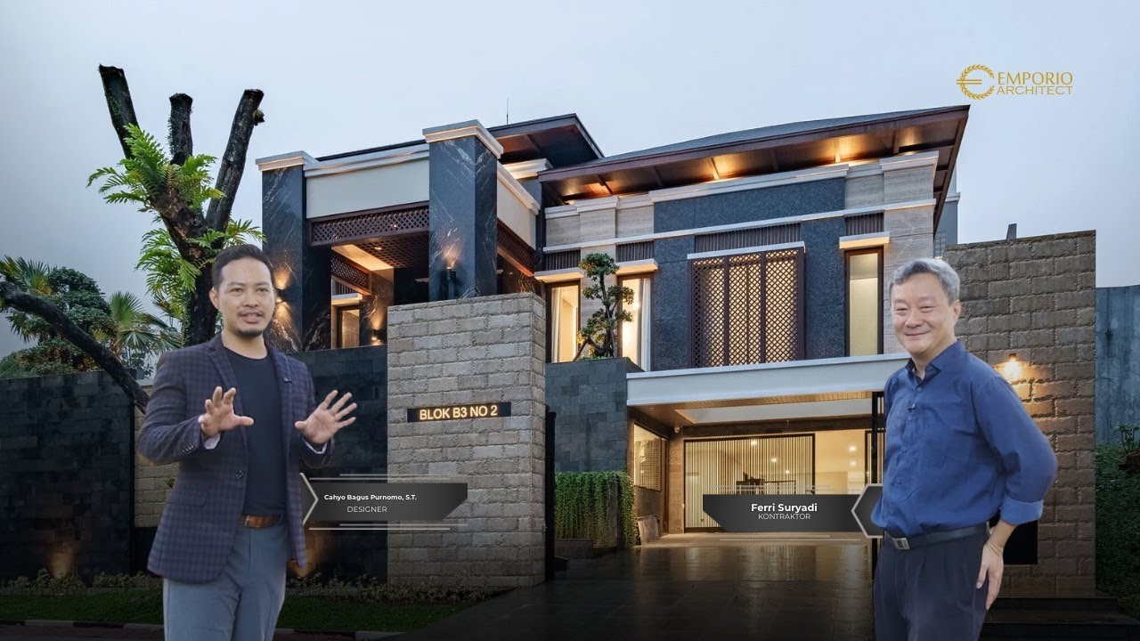 Video Hasil Konstruksi Desain Rumah Modern 3 Lantai Bapak E 1518 di  Jawa Barat