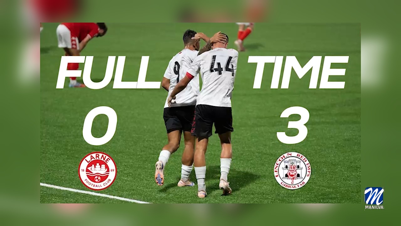 Larne 0 – Lincoln Red Imps 3 Larne 0 – Lincoln Red Imps 3