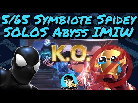 Spiderman (Symbiote) SOLOS Abyss Of Legends Iron Man (Infinity War)!!!