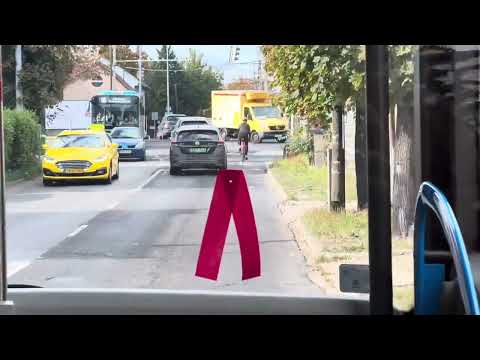 296-os busz Budapest [AAHY-872] kilátása (elől) [ Fő tér-Sződliget utca]