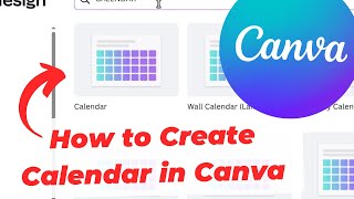 How to Create Calendar in Canva (Monthly Design)