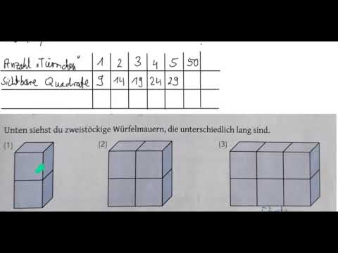 7.  Klasse S. 71/3 Mathebuch Musterlösung Würfelmauer