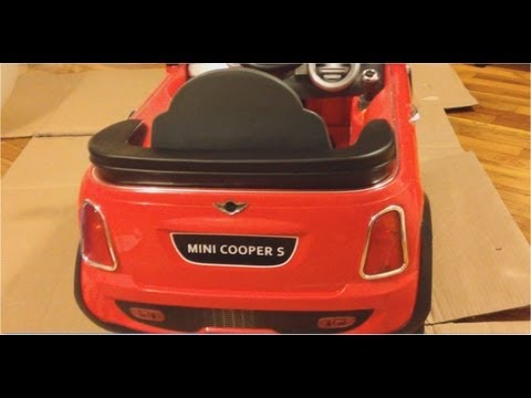 mini cooper electric toy car charger