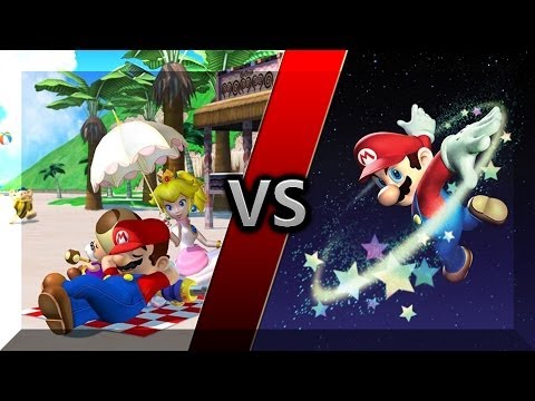 Video Game Matchup #3: Super Mario Sunshine vs Super Mario Galaxy 1+2