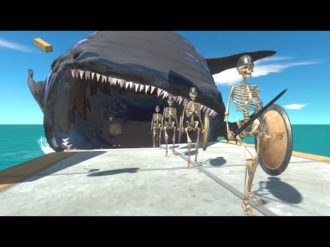 Escape from the bloop in the narrow way - Animal Revolt Battle Simulator