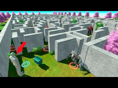 🔥FPS EXTREME DEATH RUN IN DEADLY MAZE - Animal Revolt Battle Simulator
