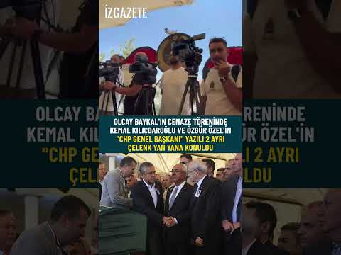 Olcay Baykal'ın cenazesinde dikkat çeken iki çelenk #özgürözel #kemalkılıçdaroğlu #cenaze #chp