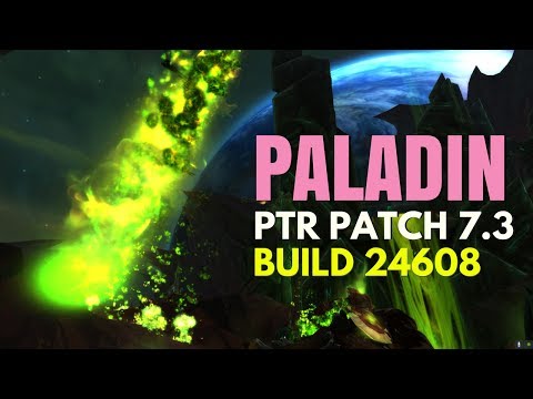 Paladin Patch 7.3 PTR Build 24608 Changes/Updates